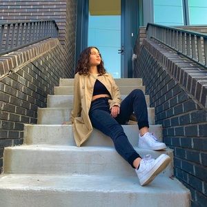 vintage old navy trench coat!